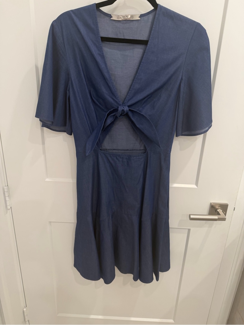 Timo Weiland Denim Tie-Front Women's Dress Size 0